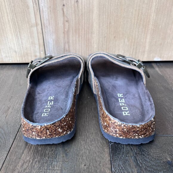 Roper Phoenician Brown Leather Slide Western Sandals Women’s Size 6 (est) - Picture 5 of 7